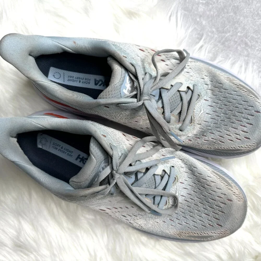 Hoka One One Clifton 8 Size 9.5 Blue Fog - Picture 4 of 14